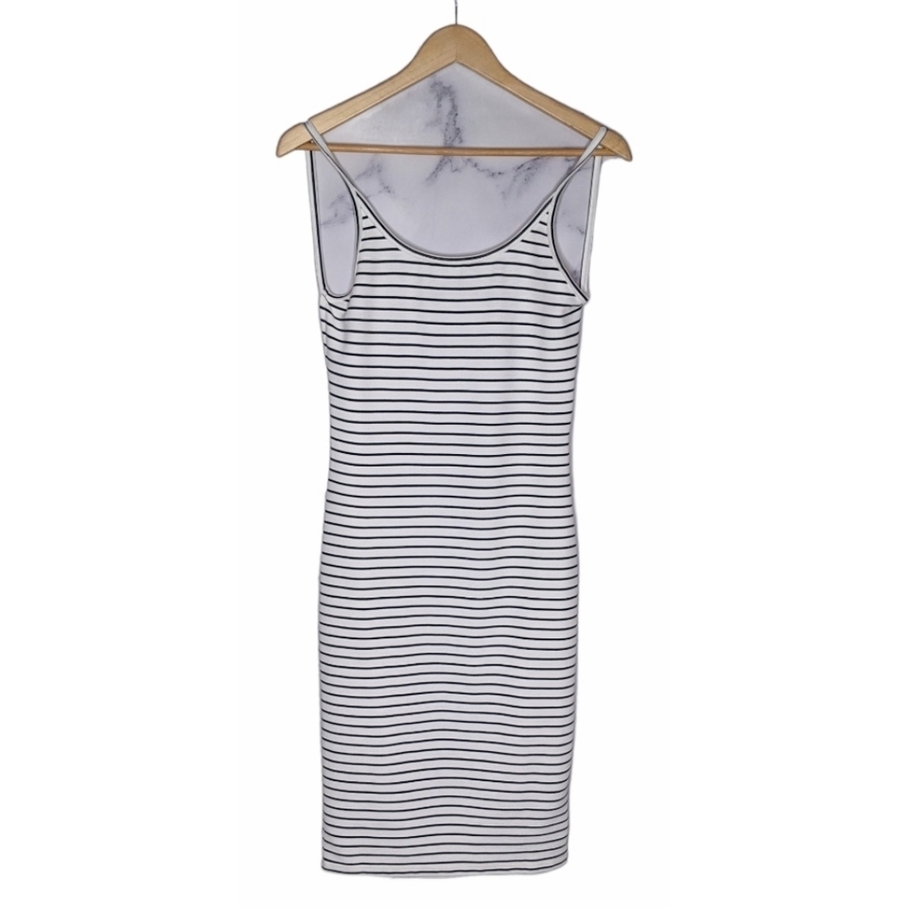 Low Back Striped Midi Dress - Picture 3 of 5